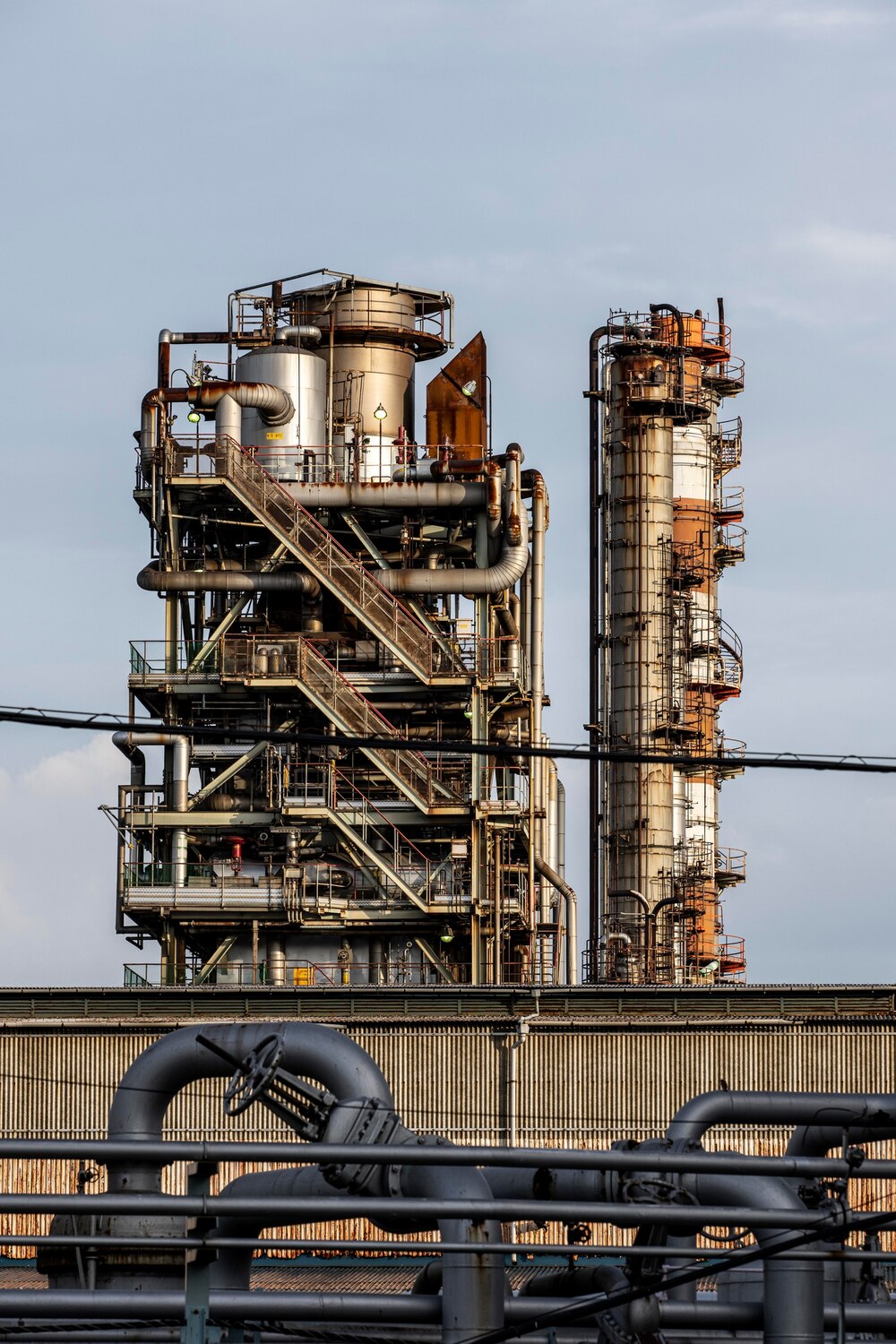 Refinery equipment for crude-derived products